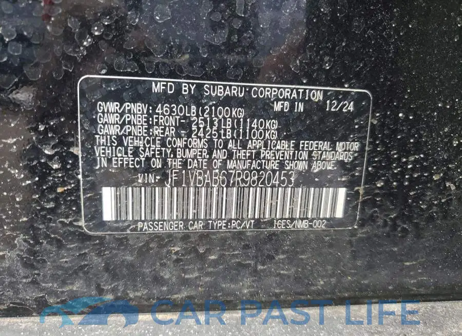 JF1VBAB67R9820453# 12