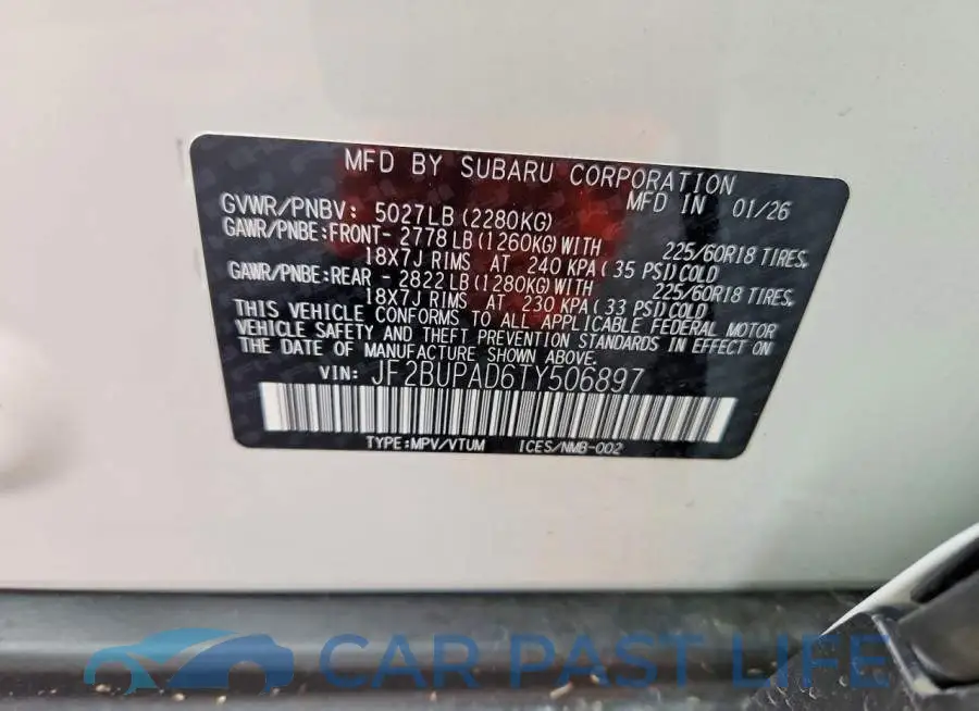 JF2BUPAD6TY506897# 13