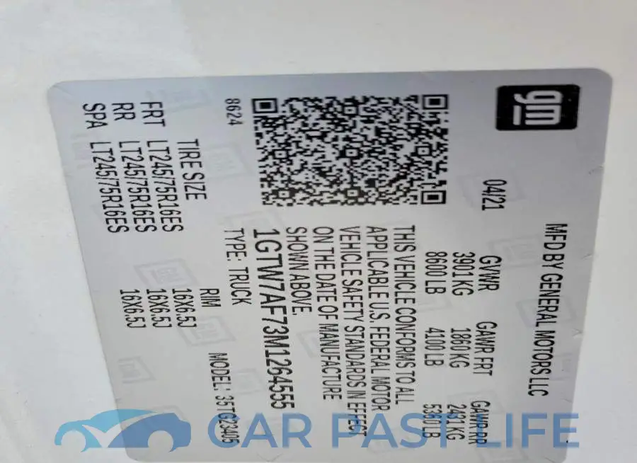 1GTW7AF73M1264555# 13