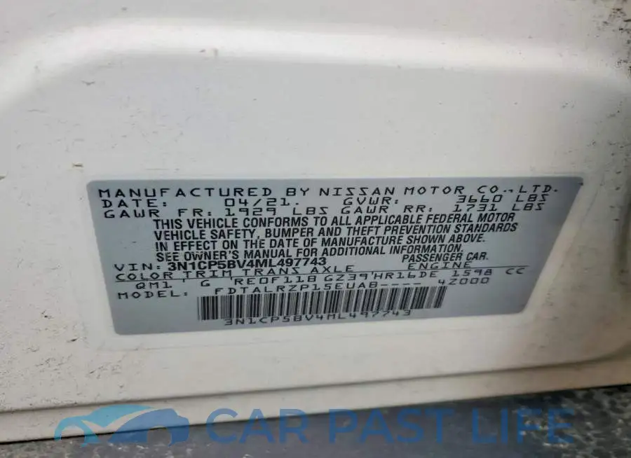 3N1CP5BV4ML497743# 12