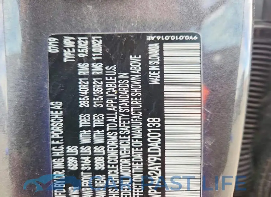 WP1AA2AY9LDA00138# 14