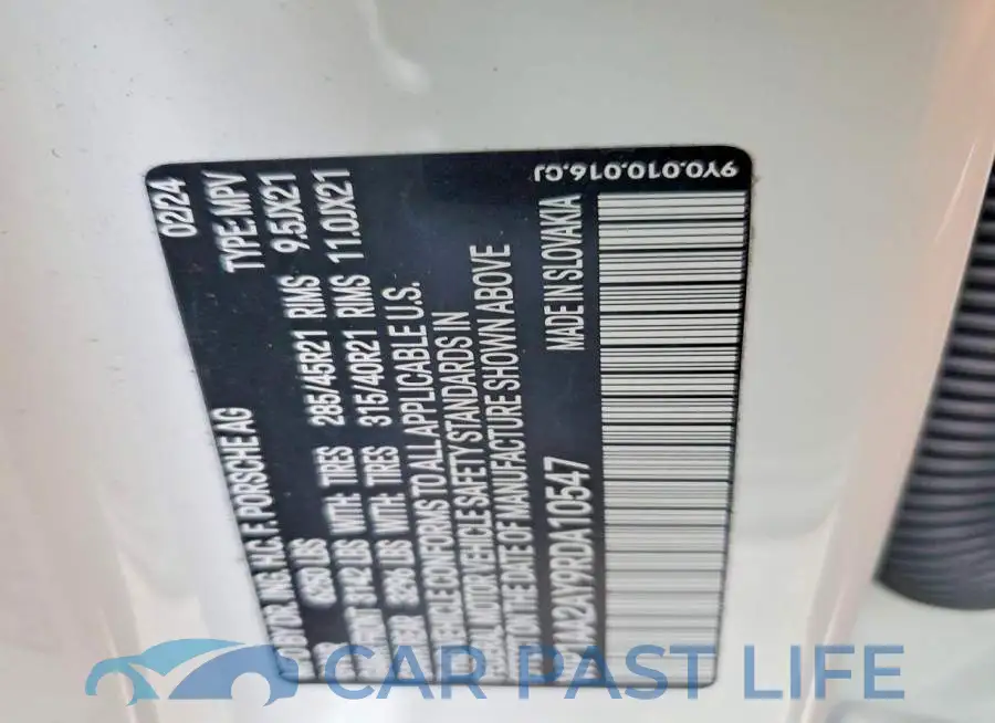 WP1AA2AY9RDA10547# 13