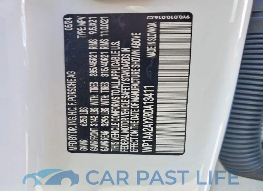 WP1AA2AYXRDA13411# 14