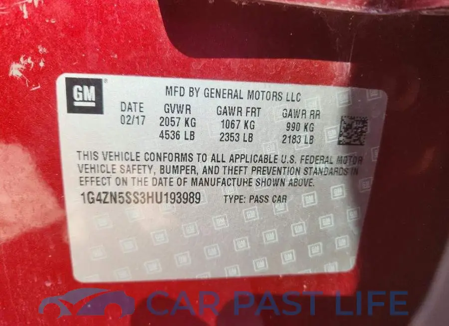 1G4ZN5SS3HU193989# 12