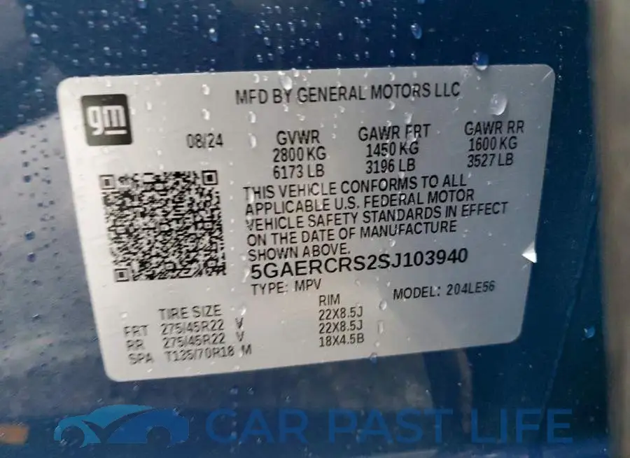 5GAERCRS2SJ103940# 13