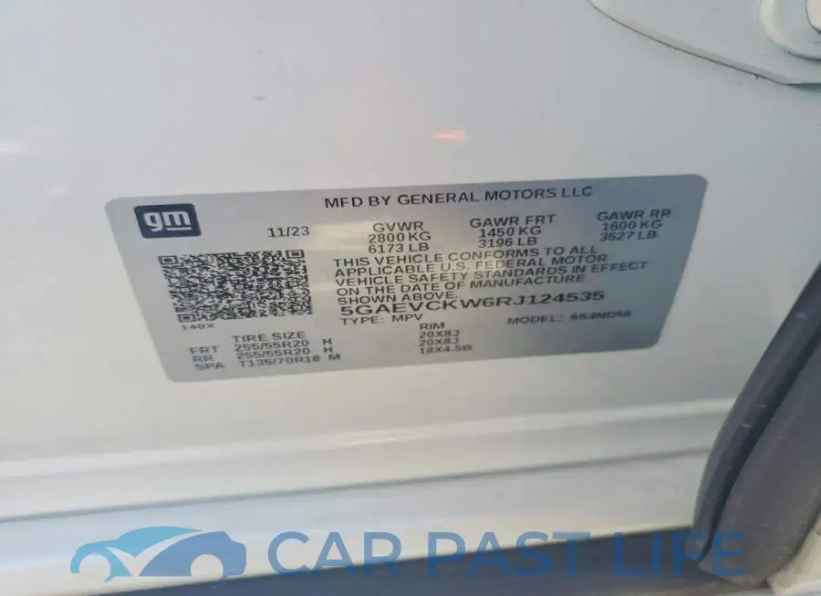 5GAEVCKW6RJ124535# 14