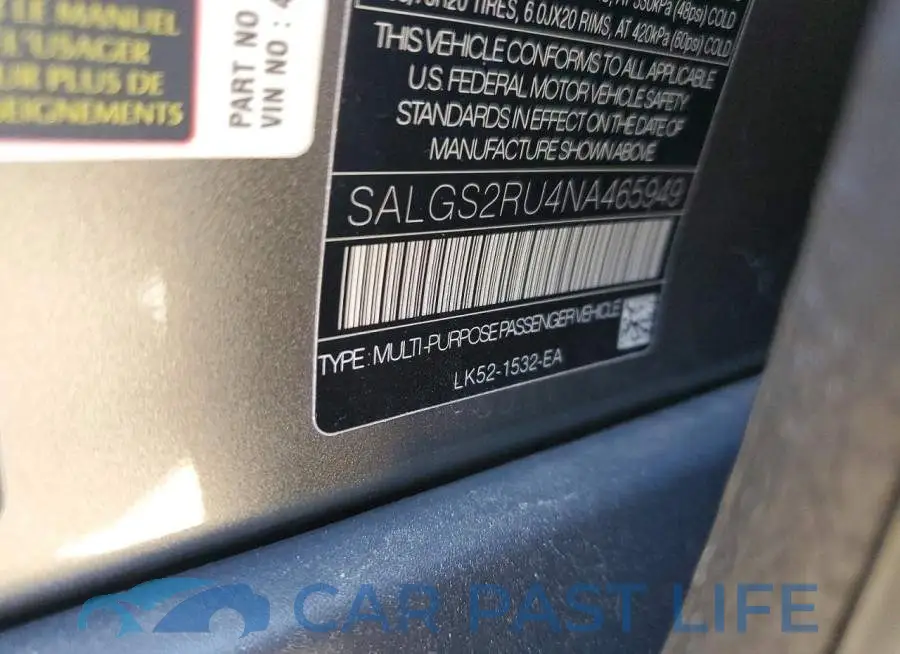SALGS2RU4NA465949# 14
