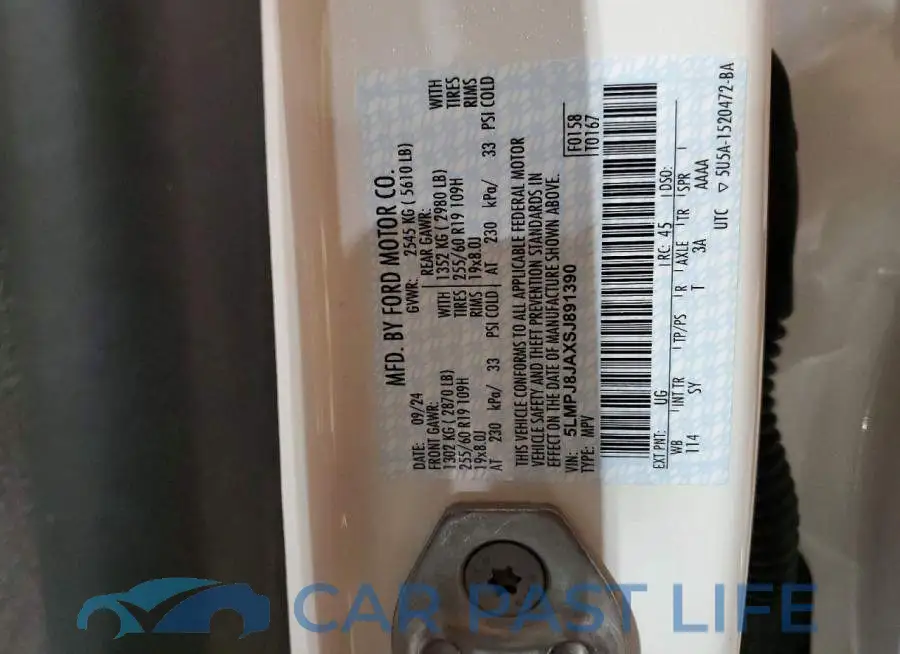 5LMPJ8JAXSJ891390# 13