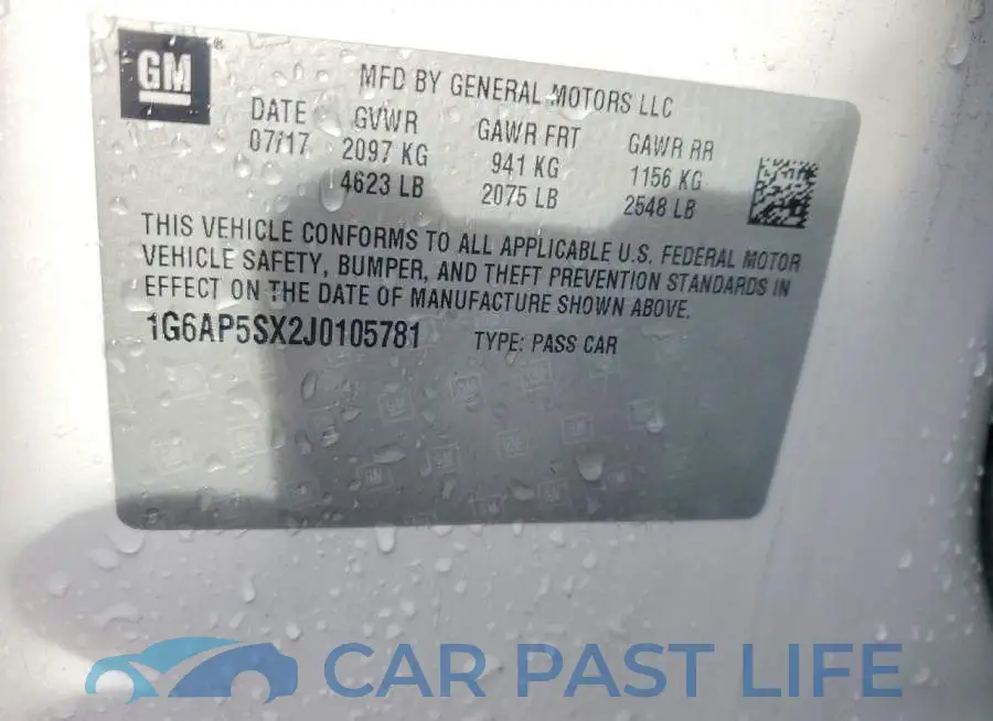 1G6AP5SX2J0105781# 12