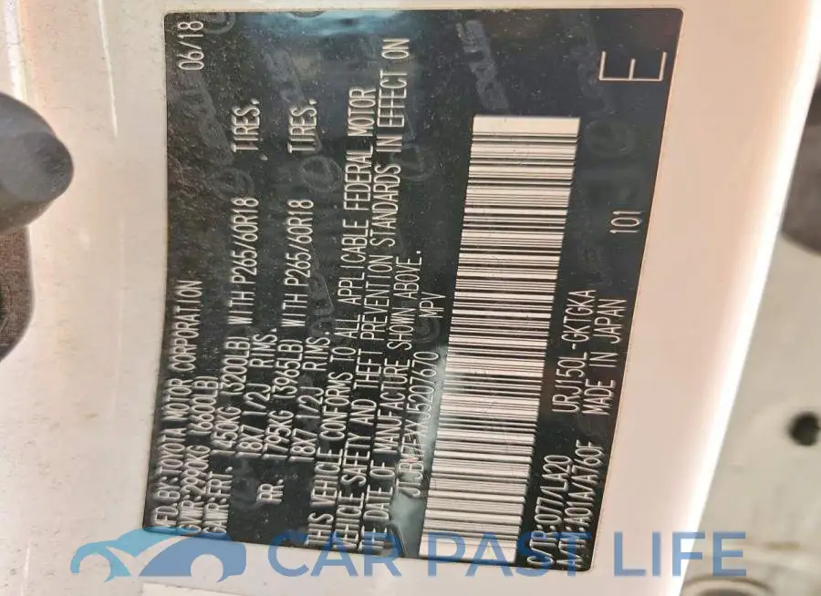 JTJBM7FXXJ5207670# 13