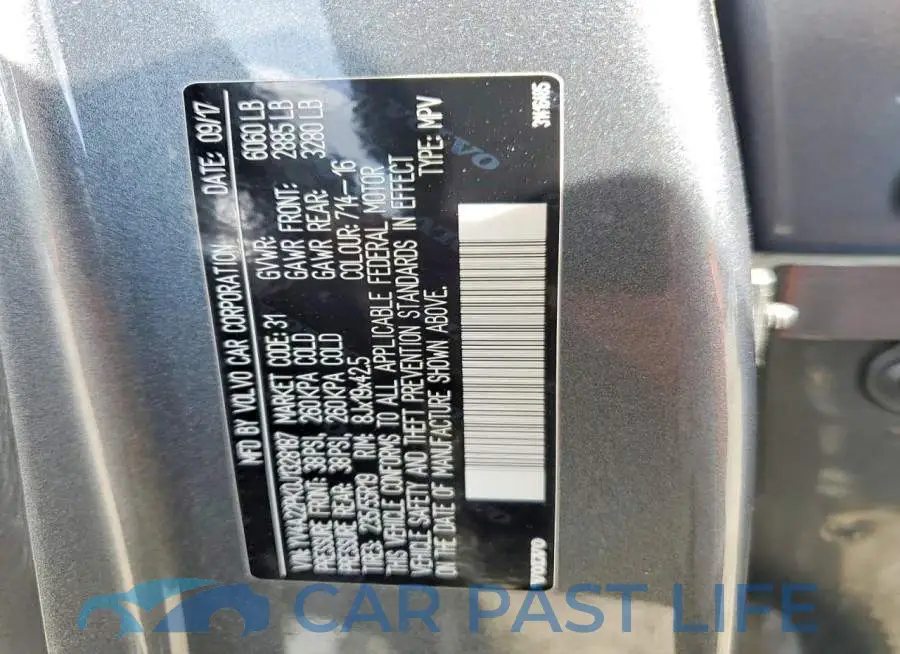 YV4A22PK0J1328187# 13