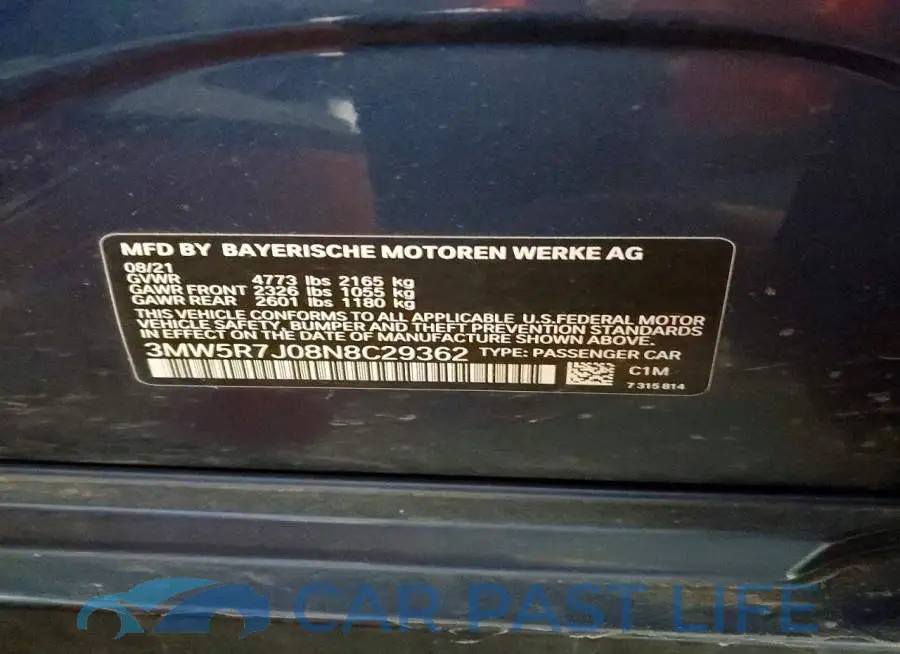 3MW5R7J08N8C29362# 12