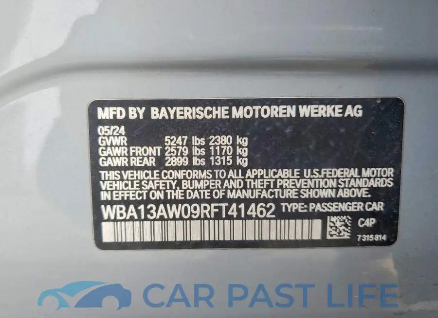 WBA13AW09RFT41462# 12