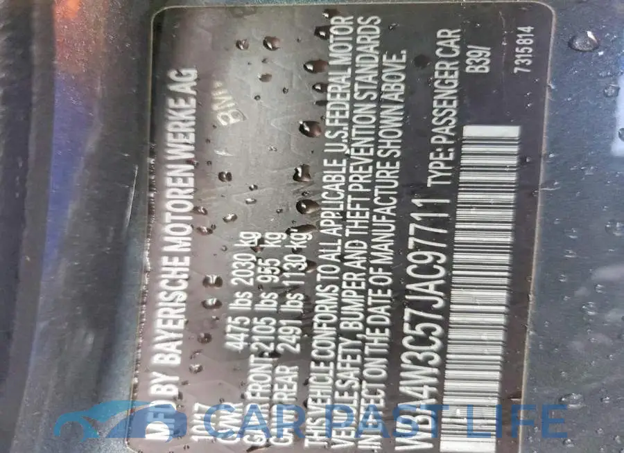 WBA4W3C57JAC97711# 12