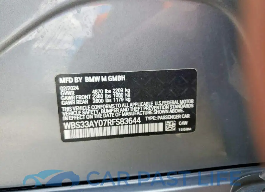 WBS33AY07RFS83644# 13