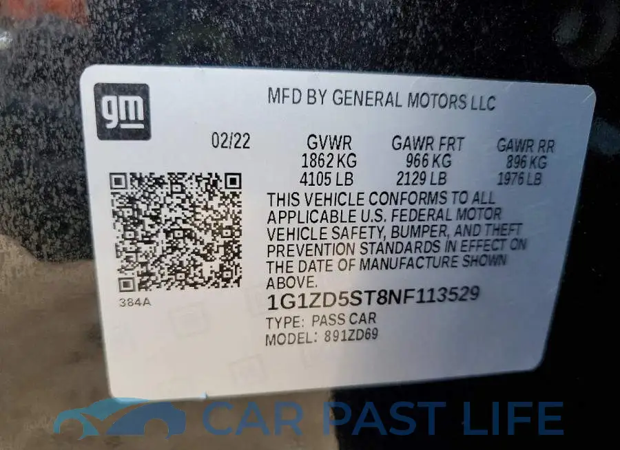 1G1ZD5ST8NF113529# 12