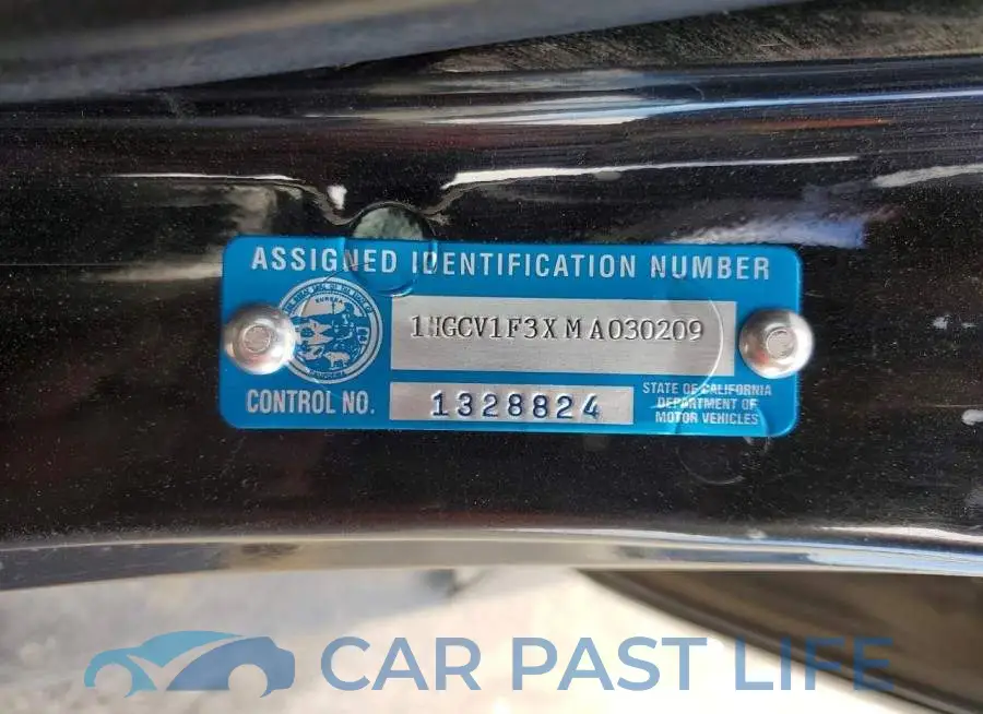 1HGCV1F3XMA030209# 12