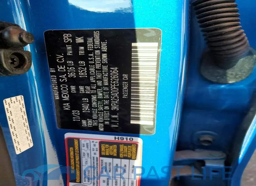 3KPA25AD0PE626064# 12