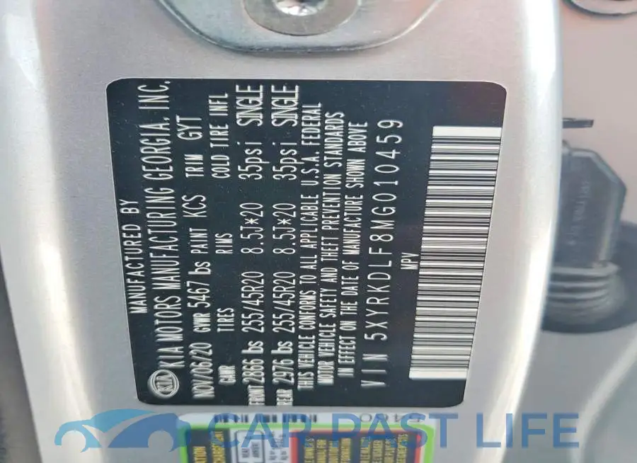 5XYRKDLF8MG010459# 14