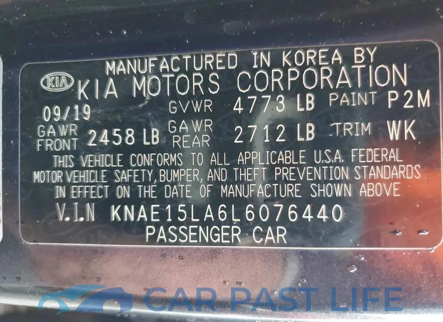 KNAE15LA6L6076440# 12