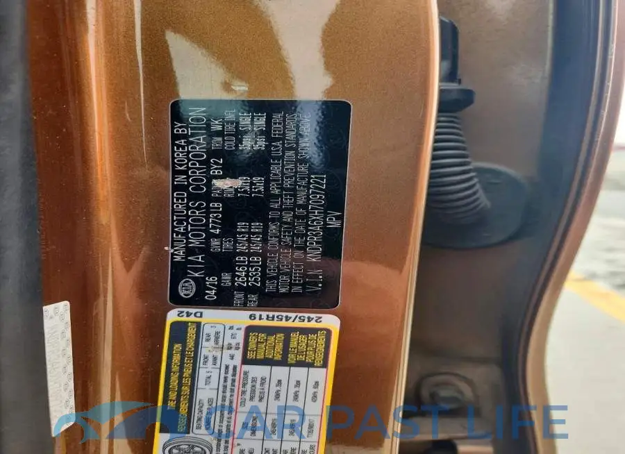 KNDPR3A6XH7097221# 13