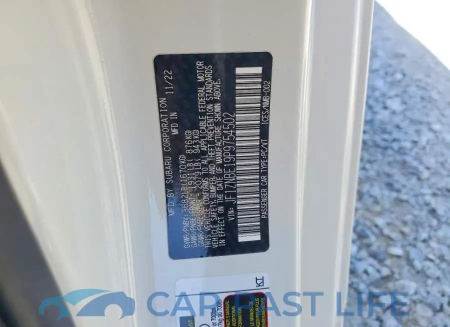 JF1ZNBE19P9754502# 12