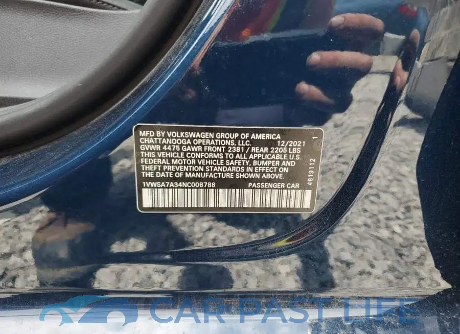 1VWSA7A34NC008788# 12