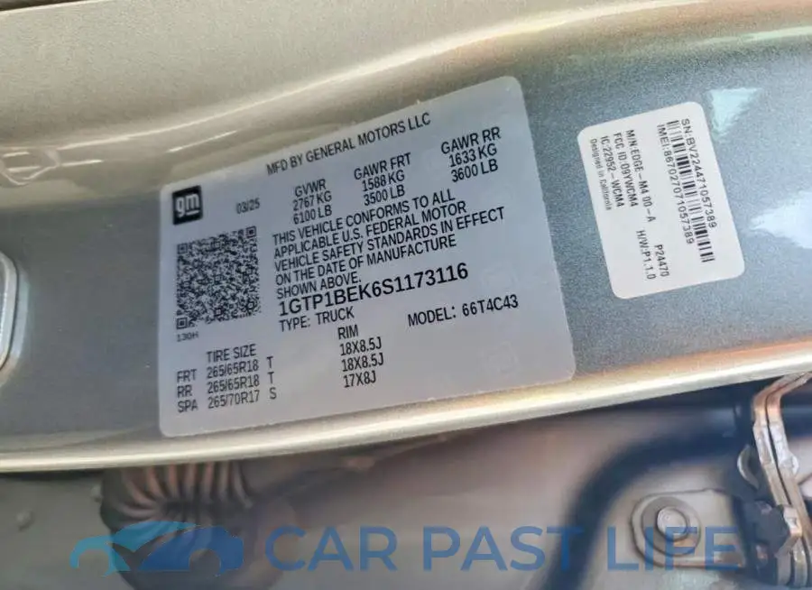 1GTP1BEK6S1173116# 13