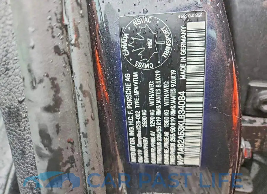 WP1AB2A53KLB34084# 13