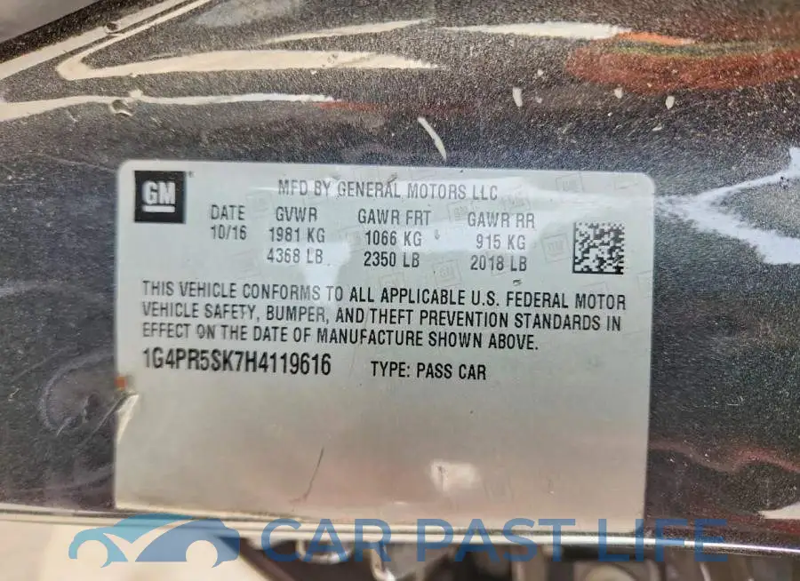 1G4PR5SK7H4119616# 13