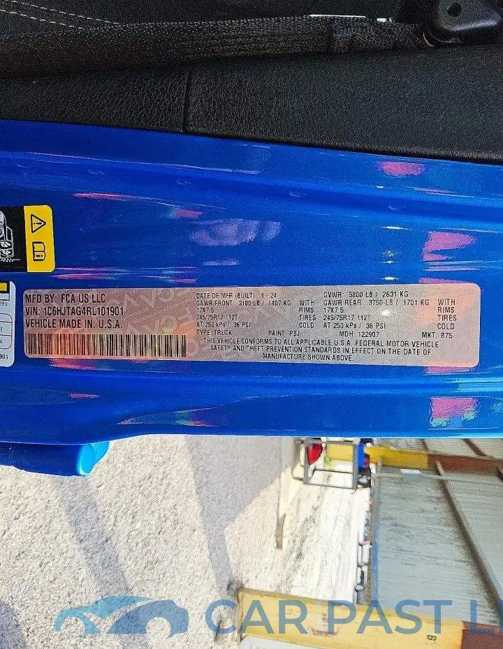 1C6HJTAG4RL101901# 12