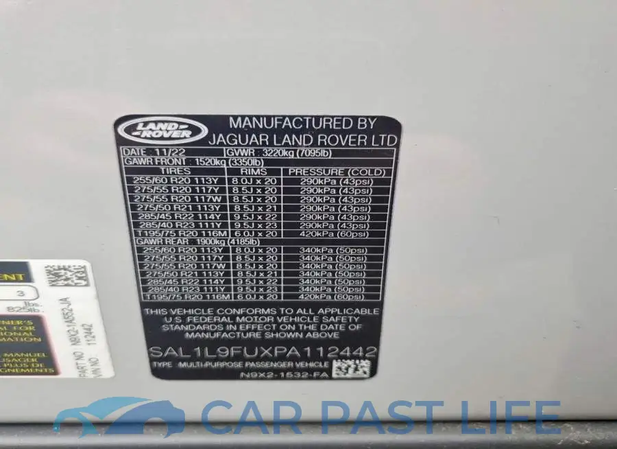 SAL1L9FUXPA112442# 13