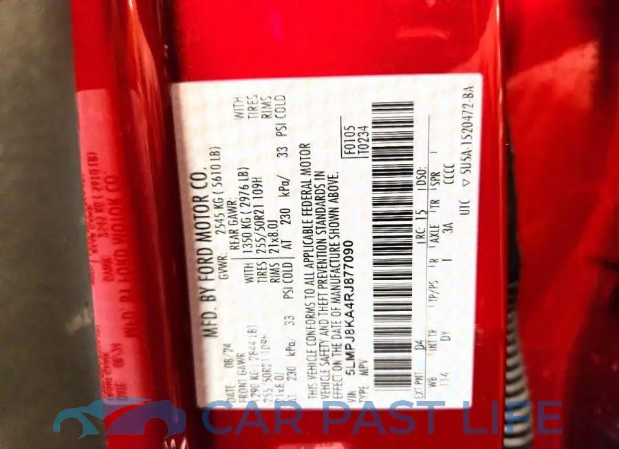 5LMPJ8KA4RJ877090# 14