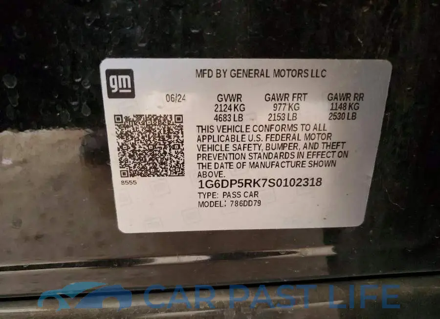 1G6DP5RK7S0102318# 12