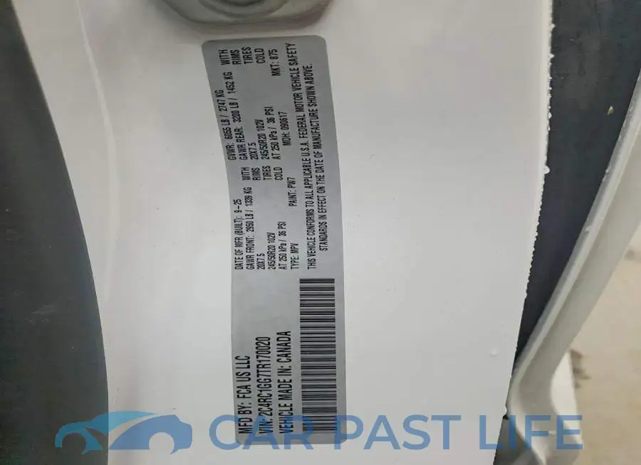 2C4RC1GG7TR170020# 13