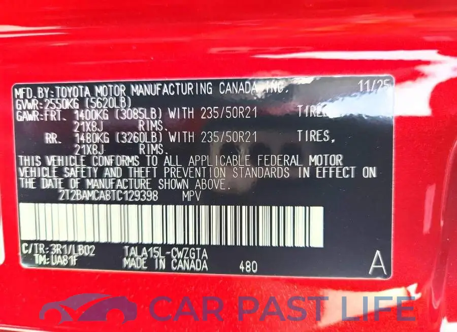 2T2BAMCA8TC129398# 13