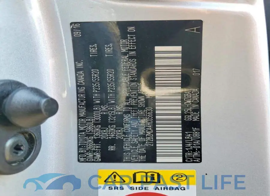 2T2BZMCA4HC056630# 12