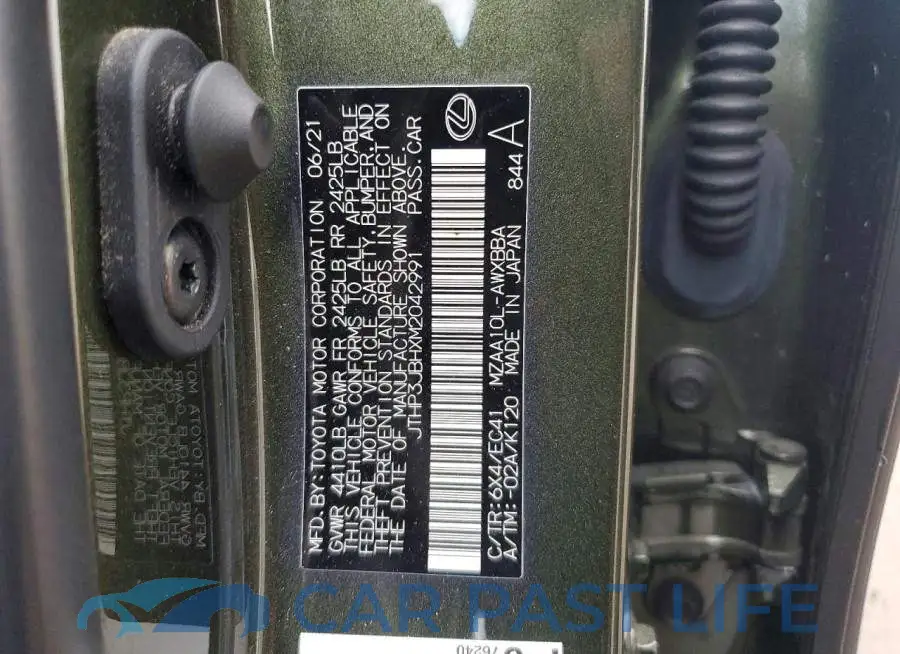 JTHP3JBHXM2042991# 12