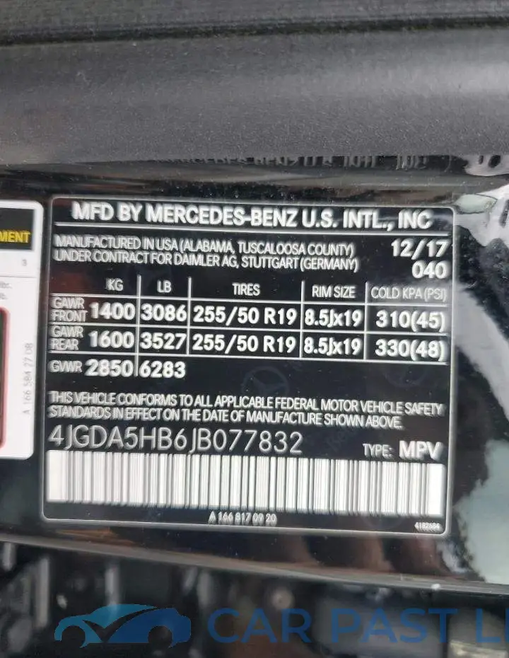 4JGDA5HB6JB077832# 14