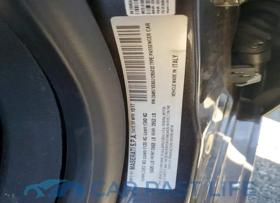 ZAM57XSA0J1285032# 12