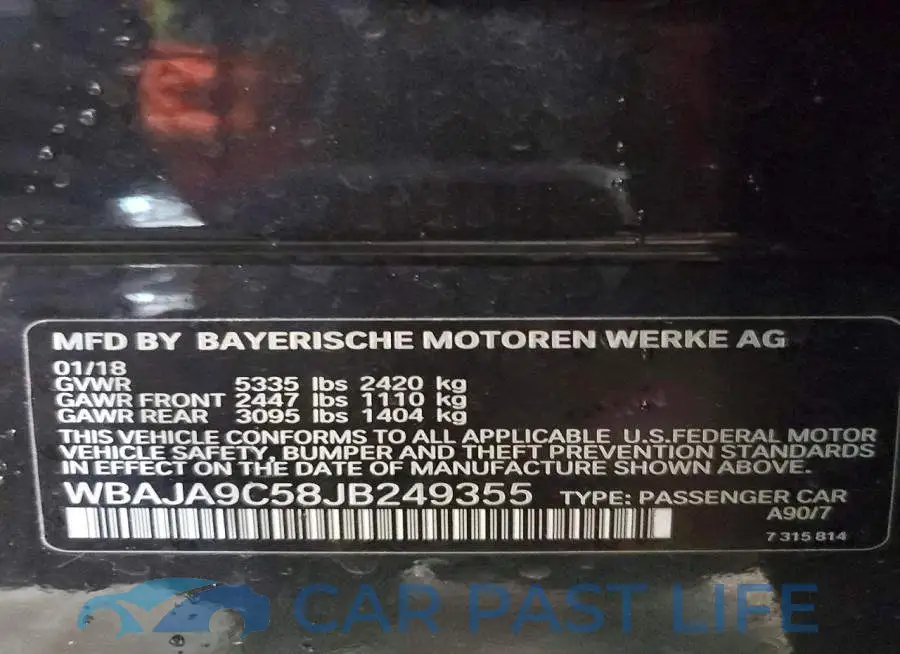 WBAJA9C58JB249355# 13