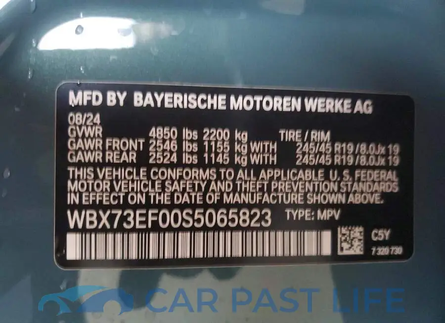 WBX73EF00S5065823# 13