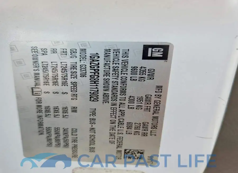 1GAZGPFG8H1179029# 13