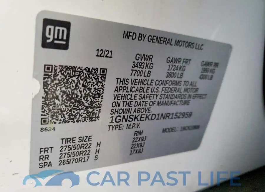 1GNSKEKD1NR152959# 13