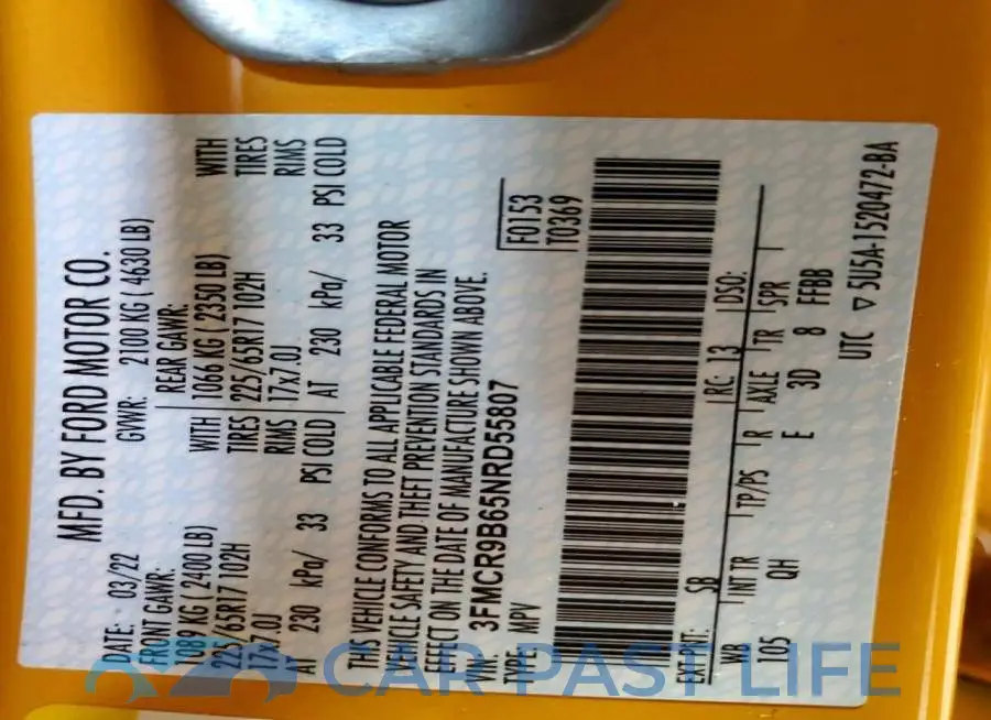 3FMCR9B65NRD55807# 13