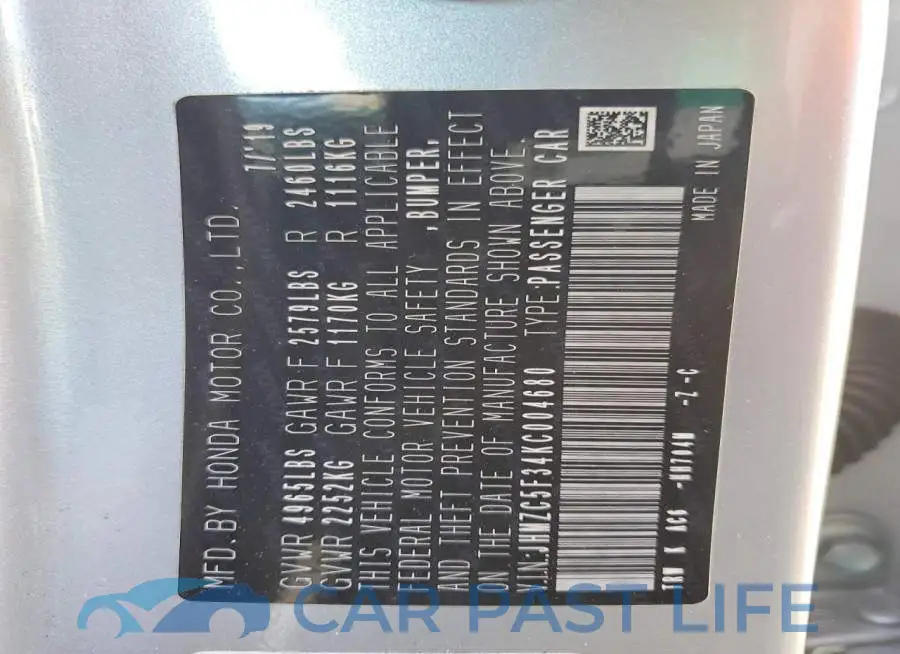 JHMZC5F34KC004680# 12