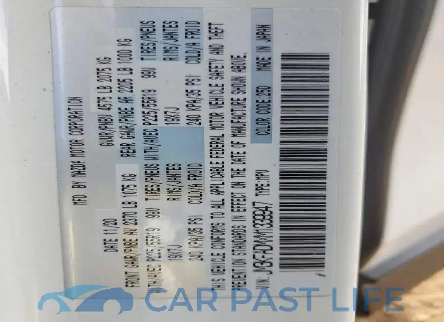 JM3KFADMXM1339947# 13