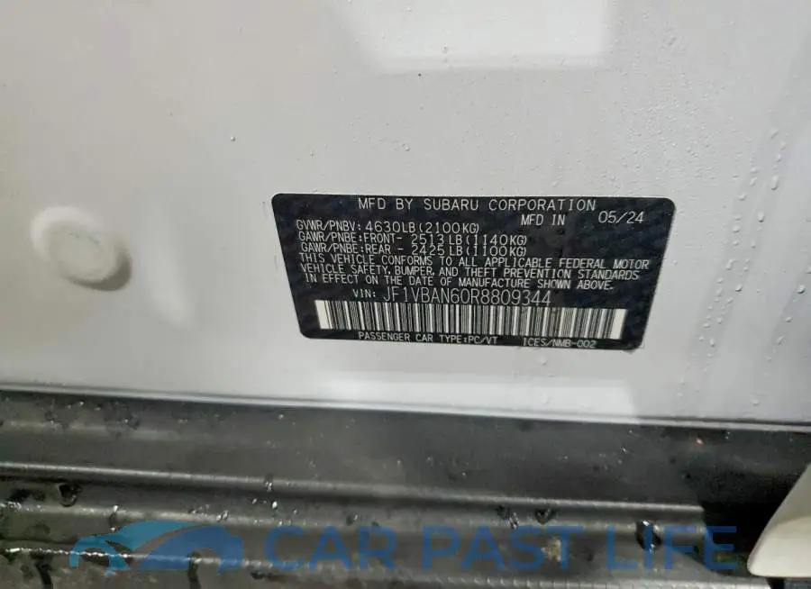 JF1VBAN60R8809344# 12