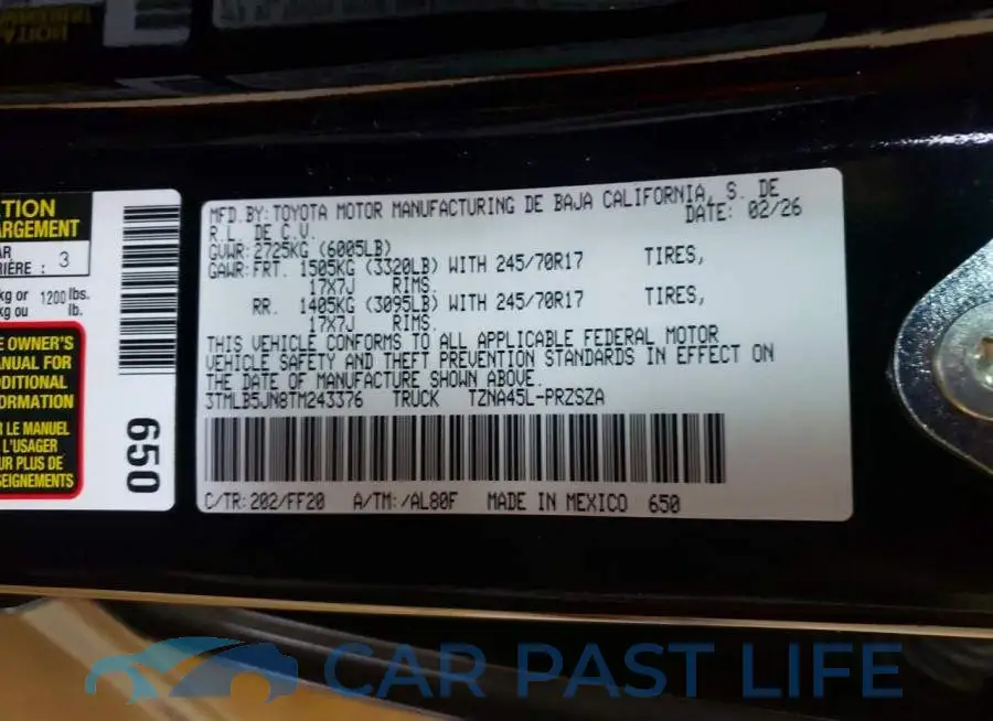 3TMLB5JN8TM243376# 12