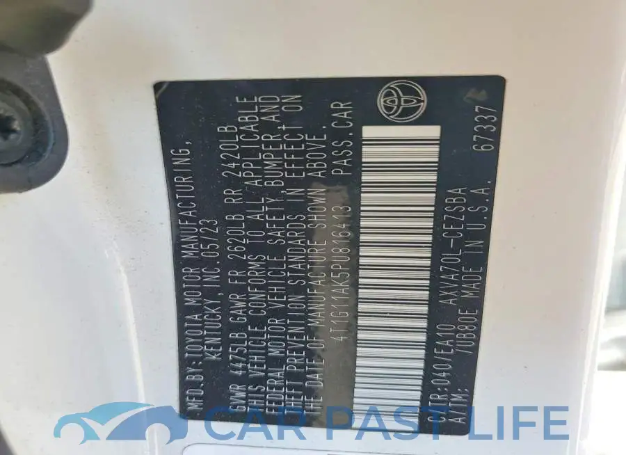 4T1G11AK5PU816413# 13